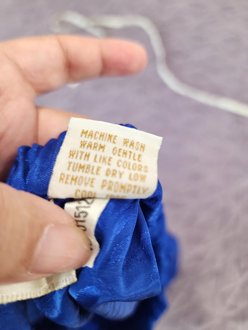 ​Vintage Victoria's Secret Gold Label Royal Blue Polyester Knit Shorts Medium 90 - Picture 8 of 10